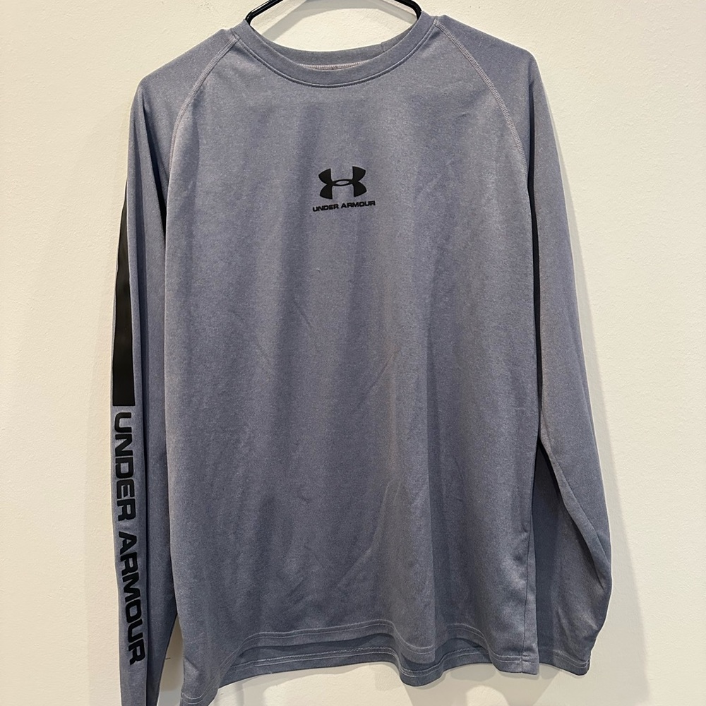 Under Armor LG Men's Blue Long Sleeve Shirt